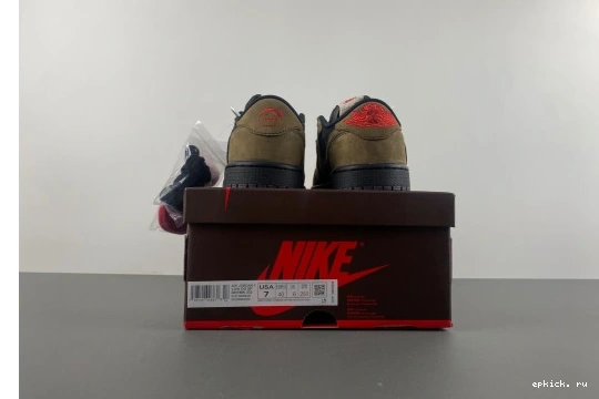 Rep EP 1 SP Brown TRAVIS JORDAN SCOTT RETRO LOW  OG DM7866-2002 DM7866-2002 0301